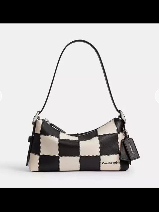 Coach Handbags - Coach NWT Black and White Checker Shoulder Bag